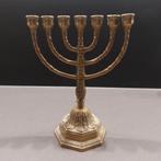 Kandelaar 7-armig messing, Antiek en Kunst, Ophalen of Verzenden
