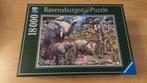 Ravensburger Legpuzzel 18000, Bij de drinkplaats, Hobby en Vrije tijd, Denksport en Puzzels, Ophalen, Meer dan 1500 stukjes, Zo goed als nieuw