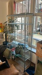 Ikea stellingkast omar met houten plank, Huis en Inrichting, Ophalen, Zo goed als nieuw