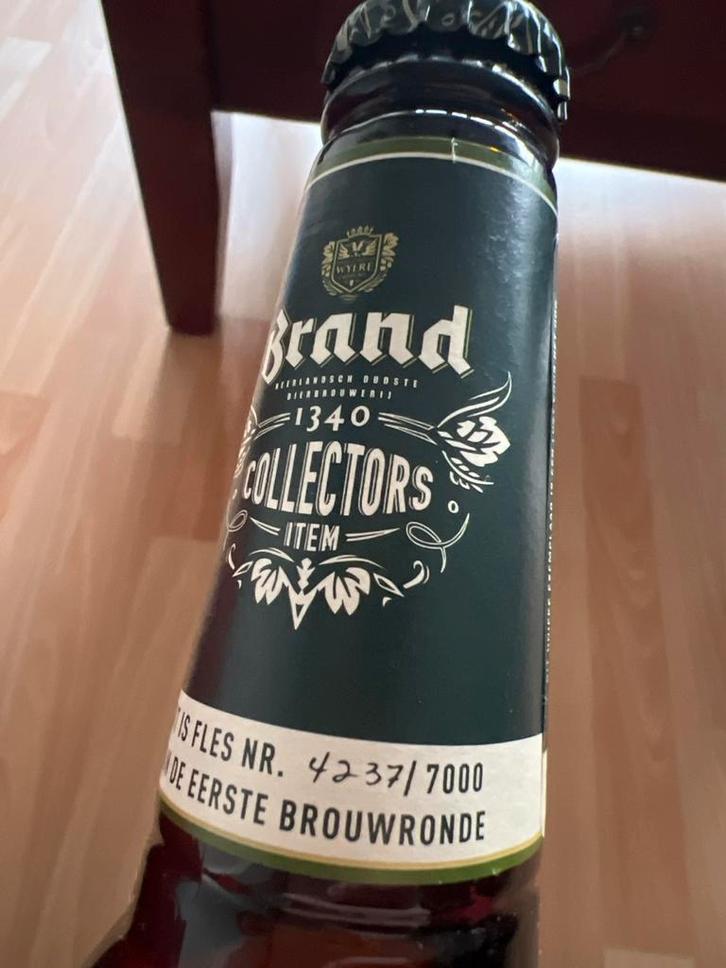 Zeldzame Brand Bier Collectors Item genummerd 1e brouwronde, Verzamelen, Biermerken, Zo goed als nieuw, Flesje(s), Brand, Ophalen of Verzenden
