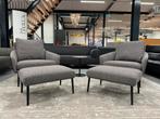 2 Nieuw Rolf Benz Jon Fauteuil bruin stof leer Design stoel, Nieuw, 75 tot 100 cm, Ophalen of Verzenden, Stof
