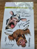 Craft emotions - Koeien thema, Hobby en Vrije tijd, Ophalen of Verzenden, Zo goed als nieuw, Clearstamp