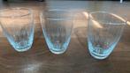 Set van 3 vintage glazen met gravure, Antiek en Kunst, Ophalen of Verzenden