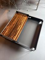 Linteloo Magazine Bin Salontafel - Design, Gebruikt, Metaal, Minder dan 50 cm, Rechthoekig