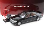 1:18 Mercedes-Benz S600L AMG (W221) - Obsidian Zwart NIEUW!, Overige merken, Auto, ., Nieuw
