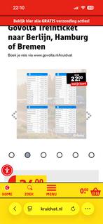 Treinkaartjes, Tickets en Kaartjes, Twee personen, Trein, Met bestemming of datum