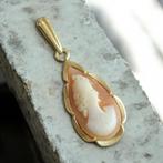 Antieke Gouden Camee Hanger 14K, Ophalen of Verzenden, Goud