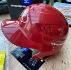 Rode helm rawlings kind  softbal, Overige typen, Ophalen of Verzenden, Zo goed als nieuw