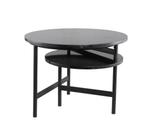 Salontafel/bijzettafel zwart marmer NIEUW!, Huis en Inrichting, Tafels | Salontafels, Ophalen, 50 tot 100 cm, Rond, Nieuw