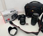 Canon Eos Body 1000D + Lenzen 28-200/70-210 + Case logic tas, Gebruikt, Spiegelreflex, Canon, Ophalen of Verzenden