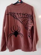 trui shein  met spin met web er op, Kleding | Dames, Truien en Vesten, Maat 38/40 (M), Oranje, Ophalen of Verzenden, Zo goed als nieuw