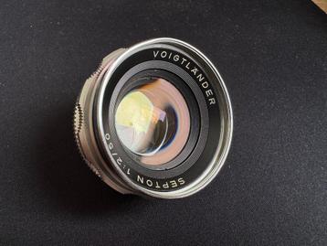 Voigtlander Septon 50mm f/2 Lens for Bessamatic / Ultramatic beschikbaar voor biedingen