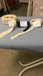 Diverse creme en zwart fournituren lint, Ophalen of Verzenden, Zo goed als nieuw, Lint, Band of Elastiek