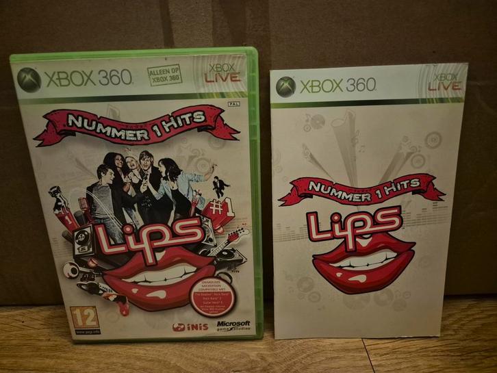 Lips Number 1 Hits XboX 360, Spelcomputers en Games, Games | Xbox 360, Zo goed als nieuw, Avontuur en Actie, 1 speler, Vanaf 3 jaar