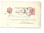 Roemenië -briefkaart  naar Wien, Verzenden, Briefkaart