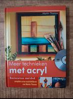 Meer technieken met acryl Basiscursus met dvd Martin Thomas, Martin Thomas, Ophalen of Verzenden, Zo goed als nieuw, Tekenen en Schilderen