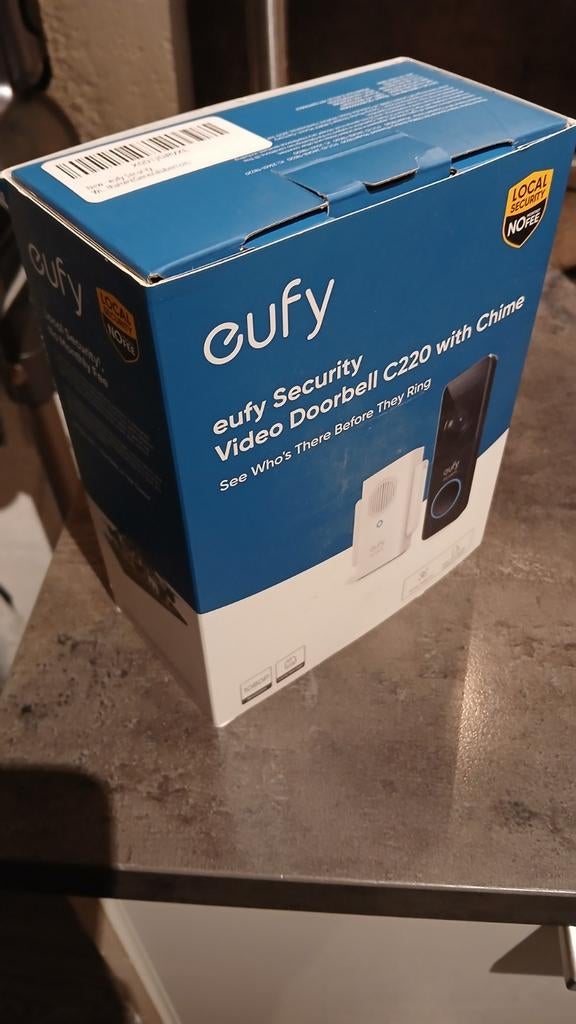 Eufy Security Video Deurbel C220 (Alleen deurbel), Ophalen of Verzenden, Bewegingsdetectiesensor, Zo goed als nieuw, Draadloos