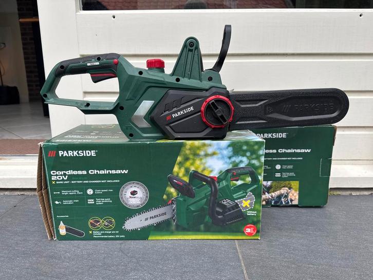Parkside Accu Kettingzaag 20V (Zonder Accu), Tuin en Terras, Handzagen, Zo goed als nieuw, Takkenzaag, Ophalen of Verzenden
