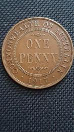 One penny 1917 Australië oude munt., Postzegels en Munten, Munten | Oceanië, Ophalen of Verzenden