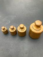 Antieke koperen gewichtjes - 4 stuks, Antiek en Kunst, Antiek | Gereedschap en Instrumenten, Ophalen