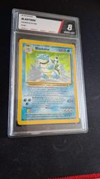 Blastoise Base Set NL PGS 8.0 Excellent, Ophalen of Verzenden, Zo goed als nieuw, Losse kaart, Foil