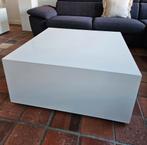 Witte hoogglans salontafel, Ophalen, 50 tot 100 cm, Vierkant, 50 tot 100 cm