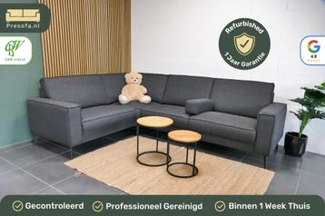 Moderne hoekbank Antraciet Donkergrijs [Refurbished] beschikbaar voor biedingen