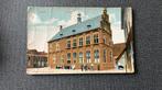 Hasselt Stadhuis met volk 1913, Ophalen of Verzenden, Voor 1920, Gelopen, Overijssel