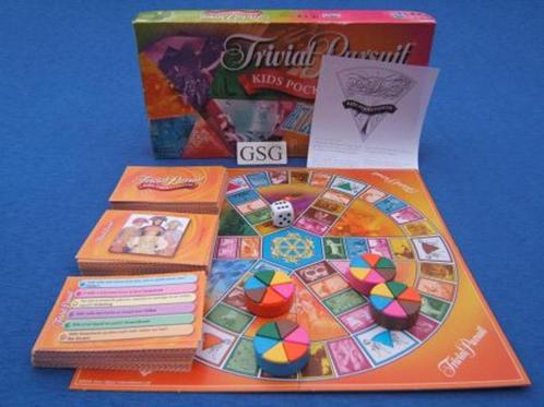 Trivial Pursuit kids pocket editie nr. 60048-02, Hobby en Vrije tijd, Gezelschapsspellen | Bordspellen, Zo goed als nieuw, Ophalen