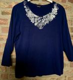 Prachtig paars shirt met zilver luxe details. Als nieuw! 44, Paars, Maat 42/44 (L), Ophalen of Verzenden, Zo goed als nieuw