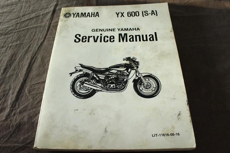 Yamaha YX600 S-A Radian  1986 1987 motorcycle sevrice manual, Ophalen of Verzenden, Yamaha