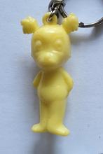 Vintage Gele Figuur Sleutelhanger, Ophalen of Verzenden, Gebruikt, Knuffel of Figuurtje