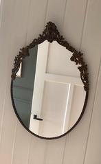 Antieke Brocante Spiegel - Ovale Vorm, Huis en Inrichting, Minder dan 50 cm, Gebruikt, Ophalen of Verzenden, Minder dan 100 cm