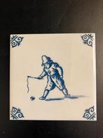 Delfts blauw tegeltje - tollen - Royal Goedewaagen, Ophalen of Verzenden