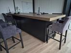 Bar/Kantine Tafel met Opbergruimte, Huis en Inrichting, Barren, Ophalen, Gebruikt, Inclusief barstoelen