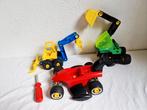 Technisch Duplo Toolo Kraan shovel racewagen, Kinderen en Baby's, Speelgoed | Duplo en Lego, Ophalen of Verzenden, Gebruikt, Duplo
