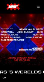 2x AMF regular early access kaarten, inclusief pre-show, Tickets en Kaartjes, Twee personen