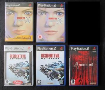 PS2 - Resident Evil 4 - Outbreak - Veronica - Playstation 2 beschikbaar voor biedingen