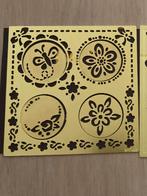 7 embossing/ borduur mallen en letters, Hobby en Vrije tijd, Kaarten | Zelf maken, Ophalen of Verzenden, Zo goed als nieuw, Overige thema's