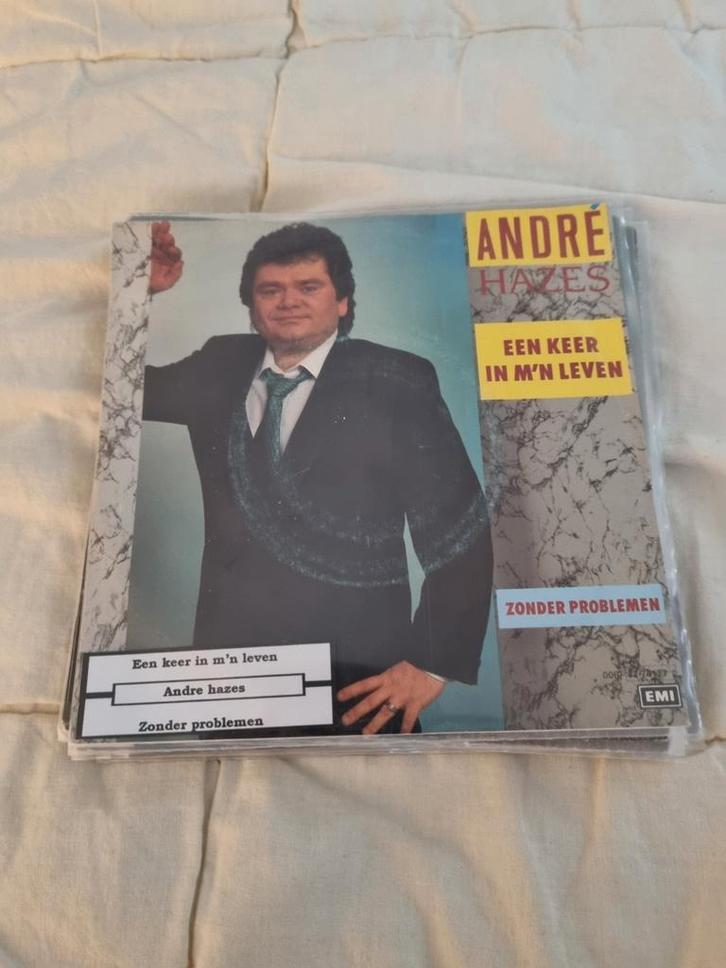 13 x Andre Hazes vinyl singles, Cd's en Dvd's, Vinyl | Nederlandstalig, Zo goed als nieuw, Levenslied of Smartlap, Overige formaten