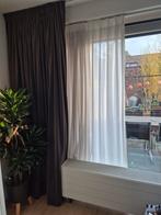 2 Paar witte inbetween gordijnen met dubbele plooi, Huis en Inrichting, Stoffering | Gordijnen en Lamellen, Ophalen