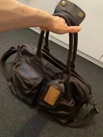 Bruine cowboysbag the bag | donkerbruine leren schooltas, Ophalen of Verzenden, Nieuw, Bruin, Handtas