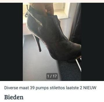 Diverse new zgan dames pumps hak stilettos maat 38-39 beschikbaar voor biedingen