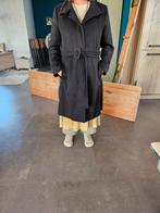 Zwarte damesjas mantel 100% wol Marella, Maat 38/40 (M), Zwart, Ophalen of Verzenden, Zo goed als nieuw