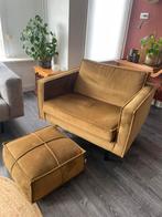Bepurehome Rodeo fauteuil en poef, Ophalen of Verzenden, Zo goed als nieuw