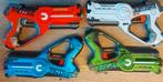 Lasergame set - 4 pistolen & 4 (draagbare) targets, Ophalen of Verzenden, Gebruikt
