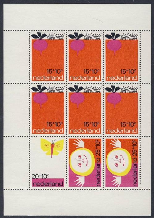 Nederland, Postfris Blok Kinderzegels 1971 NVPH 1001, Postzegels en Munten, Postzegels | Nederland, Postfris, Na 1940, Verzenden