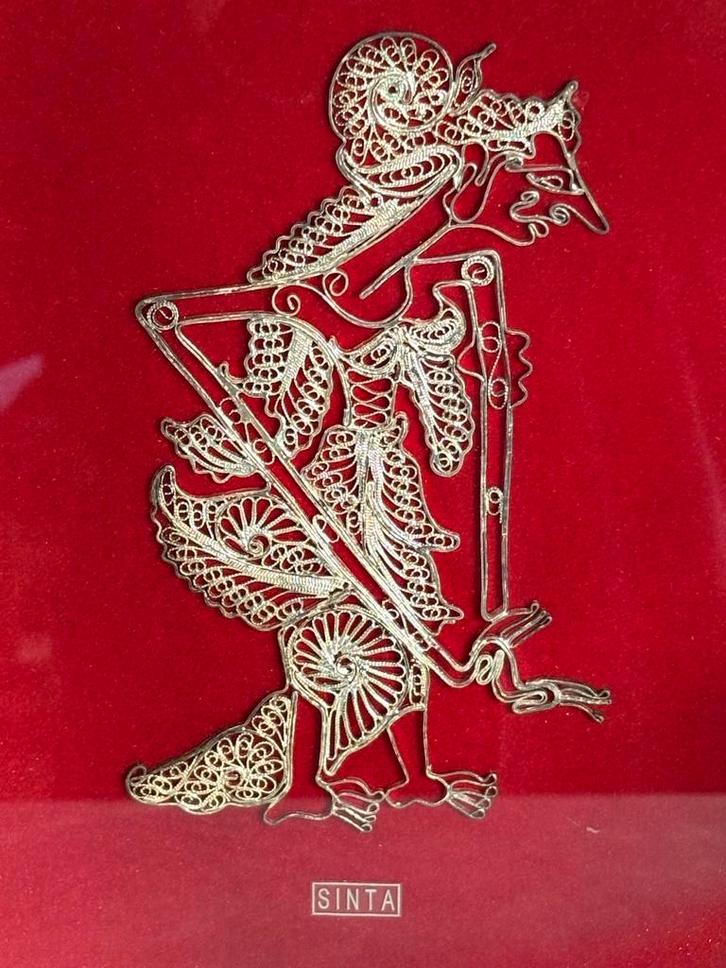 Wajang Pop Djokja Zilverwerk - ca. 1900, Antiek en Kunst, Kunst | Niet-Westerse kunst, Ophalen