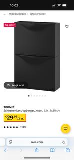 Schoenenkast Schoenopberger Zwart ikea, Huis en Inrichting, Kasten | Schoenenkasten, Ophalen, Zo goed als nieuw