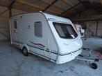 Swift toscane 410  ,bj 2003 voortent ,mover,frans bed, Caravans en Kamperen, Caravans, Omvormbare zithoek, Treinzit, 750 - 1000 kg